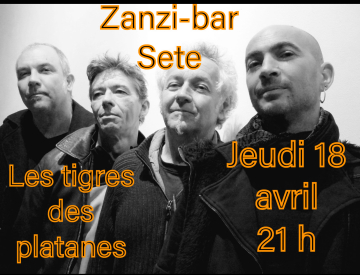 Quartet les tigres des platanes jeudi 19 avril 21 heures aux Zanzi-bar à Sete