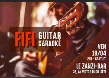 Karaoke solo avec guitare vendredi 20 avril  à 21h au zanzi -bar à Sete 