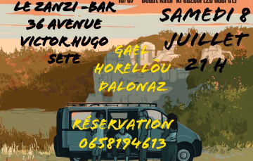 Jazz dalonaz au zanzi -bar à Sete à 21h