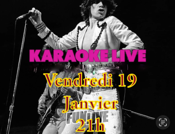 Karaoke en live vendredi 19 janvier à 21 h au zanzi -bar sete