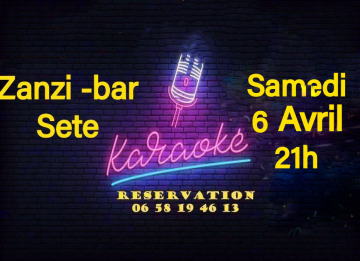 Karaoke samedi 6 mars au zanzi -bar Sete 21 h