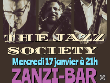 Trio jazz au zanzi -bar à Sete mercredi 17 janvier à 21 h