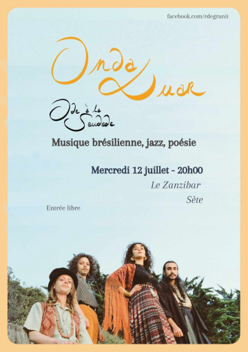 Concert de jazz brésilien au zanzi -bar à Sete à 21h