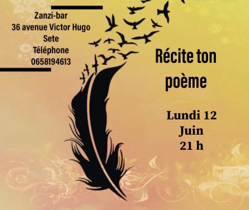 Poésie libre au zanzi -bar à Sete 