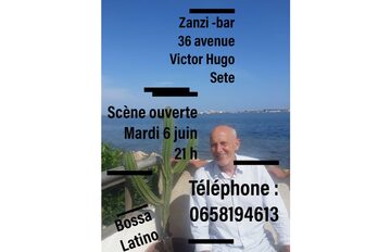 Scène ouverte au zanzi-bar le 6 juin à 21h