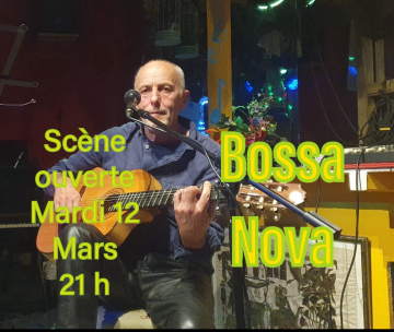 Scène ouverte mardi 12 mars 21 h au zanzi -bar Sete 