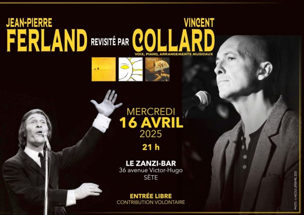 Concert piano voix mercredi 16 avril au zanzi-bar à sete 21 h