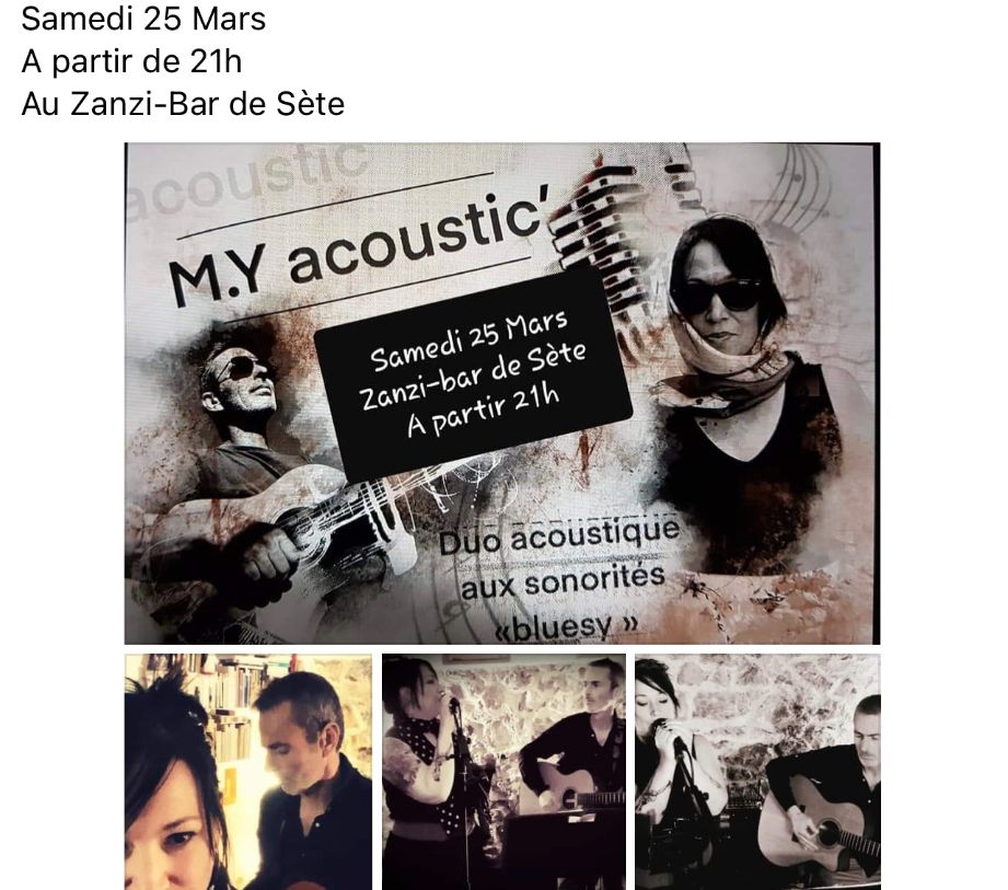 Duo chansons françaises au zanzi -bar à Sete