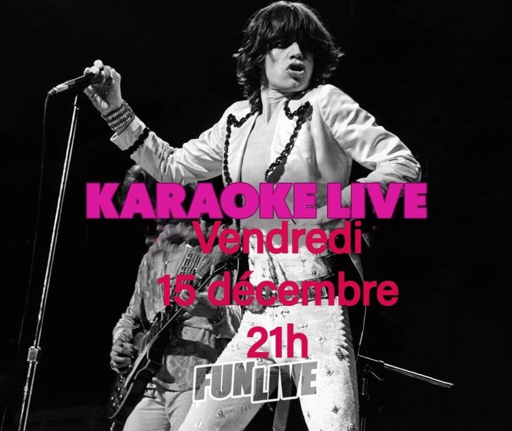 Karaoke en live au zanzi -bar à sete le 15 decembre