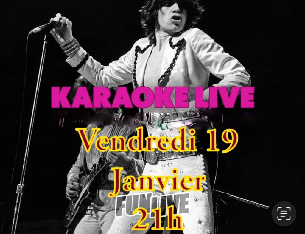 Karaoke en live au zanzi -bar sete 21 h vendredi 19 janvier à 21 h