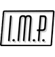 Logo minimaliste noir et blanc encadré, affichant les initiales stylisées « I.M.P. » avec des points entre les lettres.