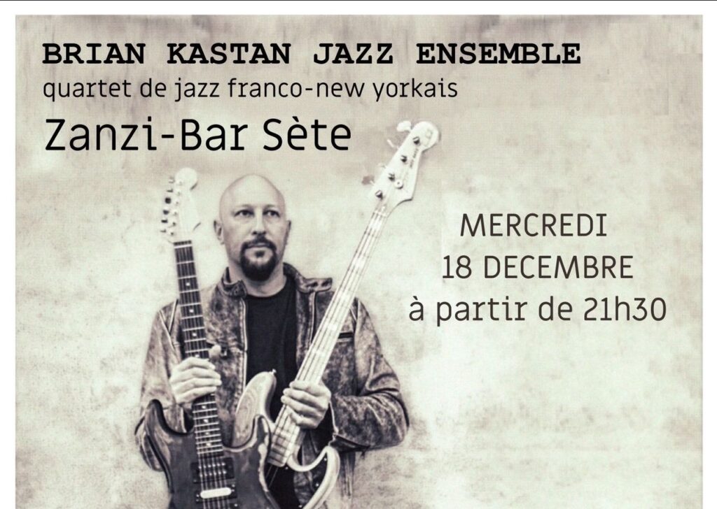 Quartet jazz mercredi 18 decembre au zanzi-bar à sete 21 h