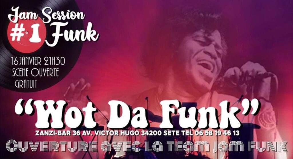 Scène ouverte au zanzi-bar à sete mardi 16 janvier à 21 h