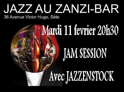 Soiree jazz mardi 11 fevrier au zanzi-bar à sete 21 h