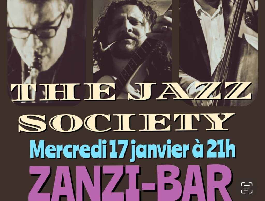 Trio jazz au zanzi -bar sete mercredi 17 janvier à 21 h